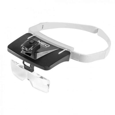Fejp�ntos nagy�t�, 5 lencs�vel, led-es vil�g�t�ssal NEO TOOLS (NEOTOOLS)