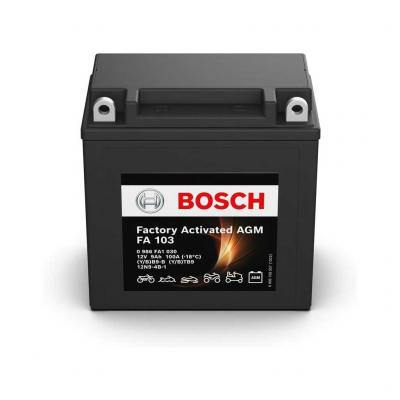 Bosch FA103 (M4F 17, YB9-B)gyrilag aktivlt AGM motorakkumultor, 12V 9Ah 100A Motoros termkek alkatrsz vsrls, rak