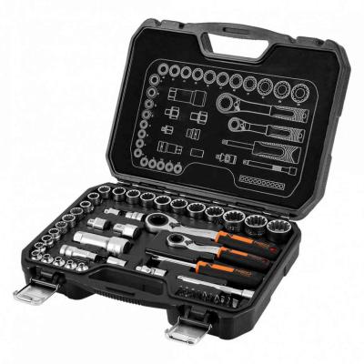 Dug�kulcs k�szlet, �tmen� racsnis hajt�karokkal, 1/4"- 3/8", 46 db NEO TOOLS (NEOTOOLS)