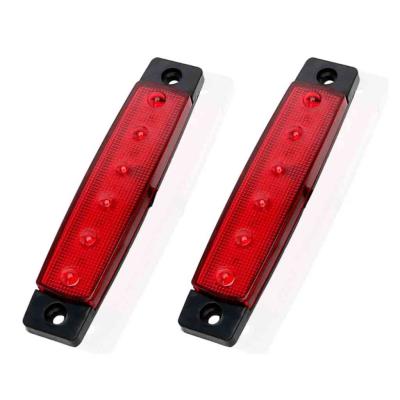 25187 6LED-es sz�less�gjelz� - piros - E-jel -12-24V AUTOLIFE