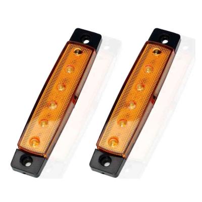 25194 6LED-es sz�less�gjelz� - s�rga - E-jel -12-24V AUTOLIFE