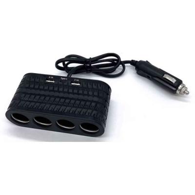 13290 Szivargy�jt� eloszt� 4-es + 2 USB aljzat + 1 Type-C 12/24V - MAX 120W AUTOLIFE