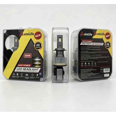 3 sz�n� vil�g�t�s - H4 LED F�nysz�r� Szett 3in1 - 12V/24V - 60W - CANBUS AUTOLIFE