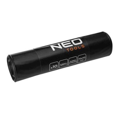 Szemeteszs�k, 120L, 70x110cm, 100mic, fekete, 10db NEO TOOLS (NEOTOOLS)