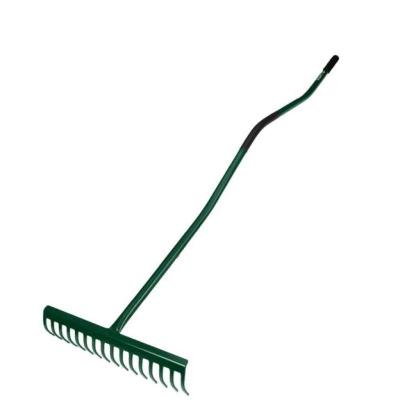Gereblye, 16 fog�, gum�rozott ergon�mikus gum�rozott f�m ny�llel VERTO