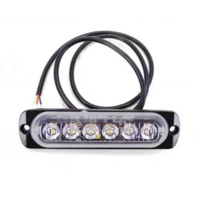 18042 6LED-es stroboszk�p s�rga - E jel - 12-24V W13891-1 AUTOLIFE