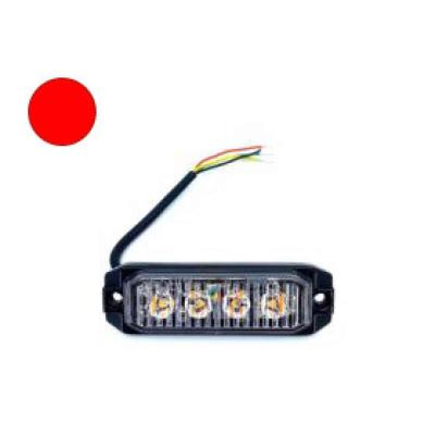 18097 4LED-es stroboszk�p PIROS- E jel - 12-24V AUTOLIFE