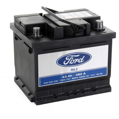 Ford 1935737 SLI eredeti, gyári akkumulátor, 43Ah 390A, J+ EU alacsony Ford
