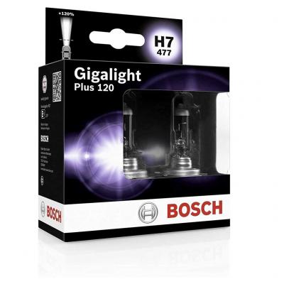 Bosch 1 987 301 107 12V 55W H7 PX26d Gigalight Plus 120fnyszrizz, 2db BOSCH