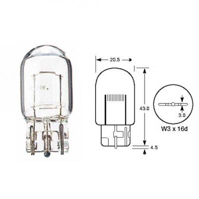 SCT Germany 203324 12V 21W W21W W3x16d foglalat nlkli izz, Long Life SCT - MANNOL (SCTMANNOL)