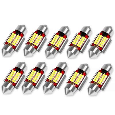 SMD-ROOF-10SMD-31 - 10db-os 31MM Szofita Led 12V h�t�bord�s CANBUS AUTOLIFE