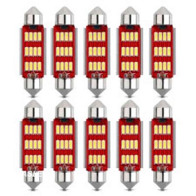 SMD-ROOF-10SMD-39 - 10db-os 39MM Szofita Led 12V h�t�bord�s CANBUS AUTOLIFE