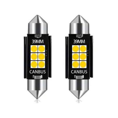 SMD-ROOF-3030-39-2 - 2db-os 39MM-3030-6SMD Szofita - CANBUS - 12-24V H�t�bord�kkal AUTOLIFE