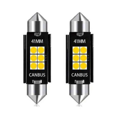 SMD-ROOF-3030-41-2 - 2db-os 41MM-3030-6SMD Szofita - CANBUS - 12-24V H�t�bord�kkal AUTOLIFE