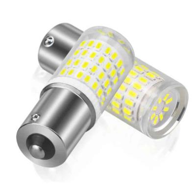 SMD-W14624 21W(1156) 80SMD Led Canbus - feh�r - 12-24V AUTOLIFE