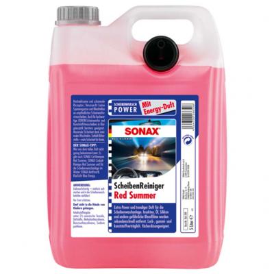 SONAX 266555 ScheibenReiniger, Red Summer, ny�ri kevert sz�lv�d�mos� folyad�k, 5 lit  Aut��pol�s alkatr�sz v�s�rl�s, �rak
