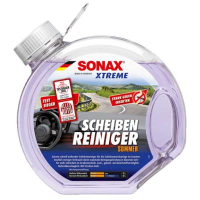 SONAX 272400 XTREME ScheibenReiniger Sommer - nyri szlvdmos, kszre kevert, 3l SONAX