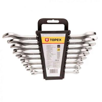 Vill�skulcs k�szlet 6-22mm 8db,cv TOPEX