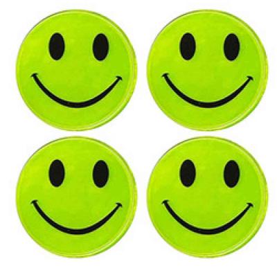 F�nyvisszaver�s smiley-matrica, 4db AUTOLIFE