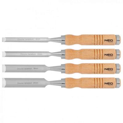 Fav�s� k�szlet 6, 12, 18, 24 mm, 4 db-os fa ny�llel NEO TOOLS (NEOTOOLS)