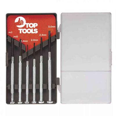 M�szer�sz, prec�zi�s csavarh�z� k�szlet 6db TOP TOOLS (TOPTOOLS)