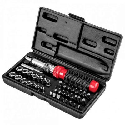 Bitfejes csavarh�z� k�szlet 41db, racsnis TOP TOOLS (TOPTOOLS)