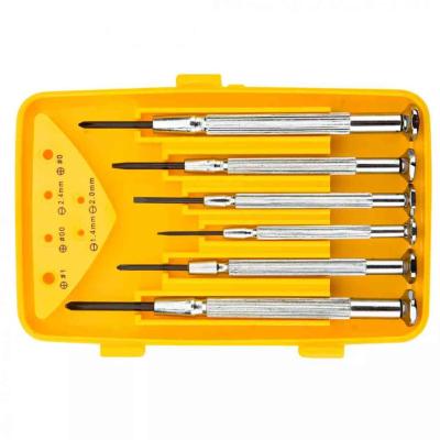 M�szer�sz, prec�zi�s csavarh�z� k�szlet, crv, 6db, lapos: 1,4, 2,0, 2,4mm, kereszt: ph00, ph0, ph2 TOPEX