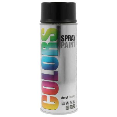 Colors 407382 RAL 9005 m�lyfekete akril fest�k spray, 400ml MOTIP