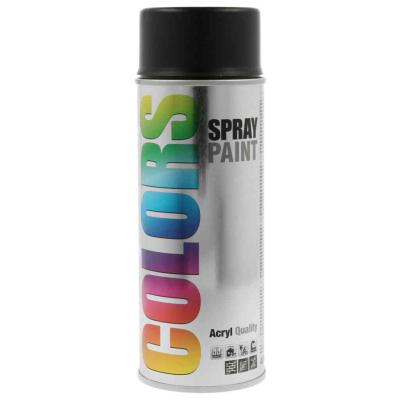 Colors 407405 RAL 9005 m�lyfekete matt akril fest�k spray, 400ml MOTIP