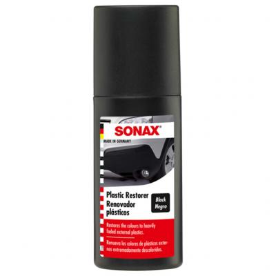 SONAX 409100 Plastic Restorer, manyag feljt (fekete), 100 ml