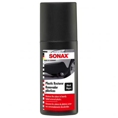 SONAX 409100 Plastic Restorer, manyag feljt (fekete), 100 ml SONAX