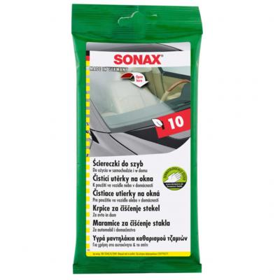 SONAX 415000 Glass Cleaning Wipes, vegtisztt kend, 10 db
