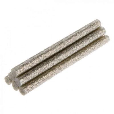 Ragaszt�patron, 8x100mm, 6db, ez�st, brok�t TOPEX