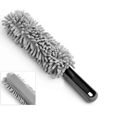 Aut�felni/M�szerfaltiszt�t� kefe, Mikrosz�las, 34 cm, Sz�rke AUTOLIFE