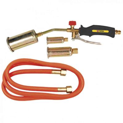 G�zforraszt�, perzsel�, g�z�g� k�szlet, 3 �g�fej 25, 35, 50mm, t�ml� 1.5m TOPEX