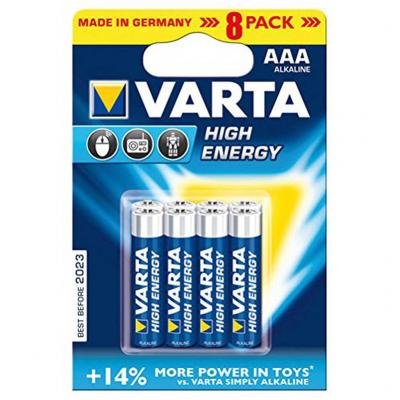 Varta AAA 8db High Energy mikro elem