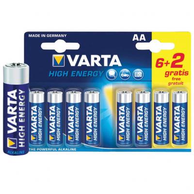 Varta High Energy AA 6+2db ceruza elem VARTA