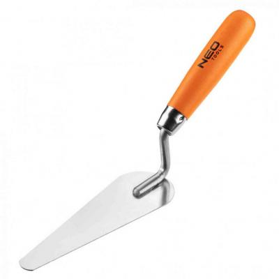 Stukk�kan�l, keskeny macskanyelv, rozsdamentes, 165x17x54mm, fa markolat NEO TOOLS (NEOTOOLS)