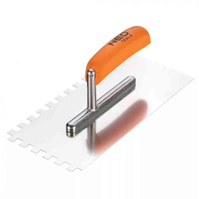 Ac�l sim�t�, fogazott, rozsdamentes, 270x128mm, 10x10x10mm, fa markolat NEO TOOLS (NEOTOOLS)