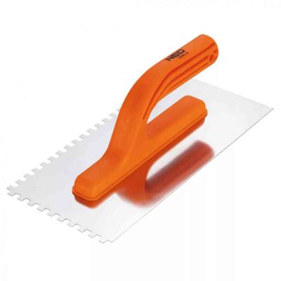 Ac�l sim�t�, fogazott, rozsdamentes, 270x125mm, 6x6x6mm, m�anyag markolat NEO TOOLS (NEOTOOLS)