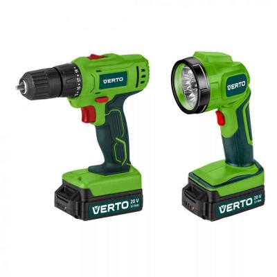 Akkus f�r�, l�mp�val 2x18V,Li-Ion/1.5 Ah, koffer VERTO