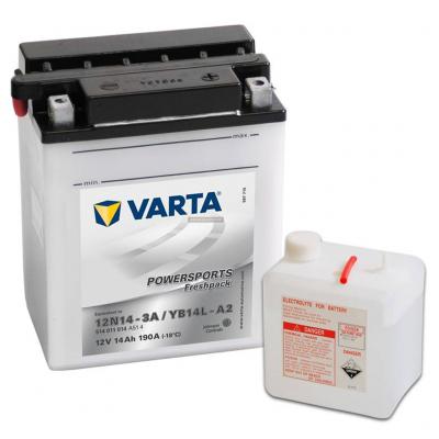 Varta Powersports Freshpack motorakkumultor, YB14L-A2