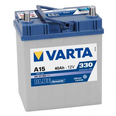 Varta Blue Dynamic A15 5401270333132 akkumultor, 12V 40Ah 330A B+, Japn Aut akkumultor, 12V alkatrsz vsrls, rak