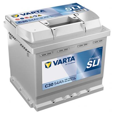 Varta Dynamic SLI C30 akkumultor, 12V 54Ah 530A J+ EU, magas