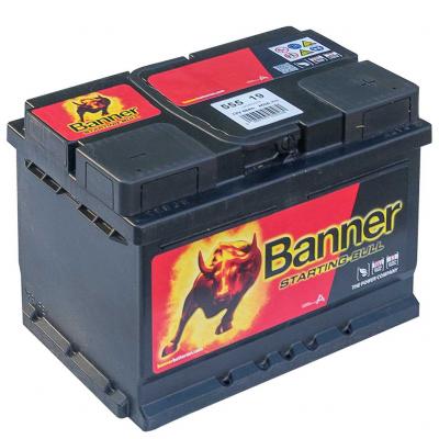 Banner Starting Bull 55519 010555190101 akkumultor, 12V 55Ah 450A J+,EU, alacsony BANNER