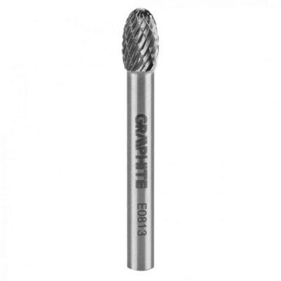 Kem�nyf�m mar�fej, E csepp, ov�lis, 8x13mm, sz�r m�ret: 6x45mm GRAPHITE