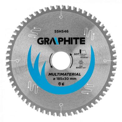 K�rf�r�szlap kem�nyf�m fogakkal, 185x30mm, 60 fog, universal GRAPHITE