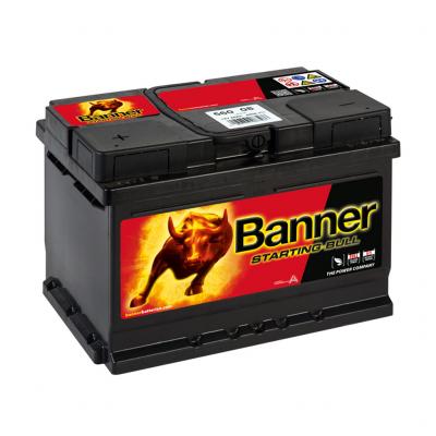 Banner Starting Bull 56008 010560080101 akkumultor, 12V 60Ah 480A B+ EU, alacsony BANNER