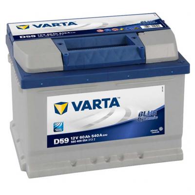 Varta Blue Dynamic D59 akkumultor, 12V 60Ah 540A J+ EU, alacsony