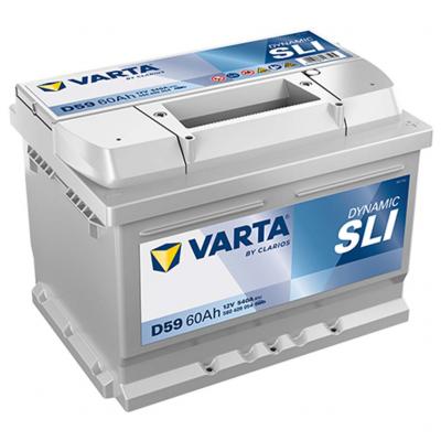 Varta Dynamic SLI D59 akkumultor, 12V 60Ah 540A J+ EU, alacsony